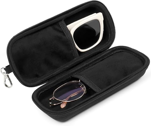 Zippered EVA Eyewear Travel Case, Shockproof Glasses Holder