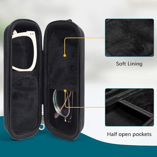 Zippered EVA Eyewear Travel Case, Shockproof Glasses Holder